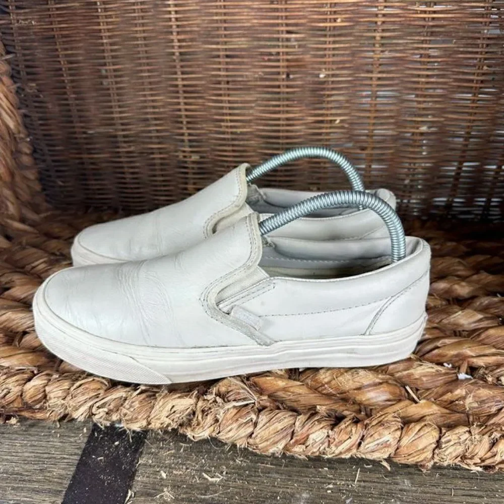 Vans Sz 8 Men's‎ Tan Slip On Low Top Sneakers